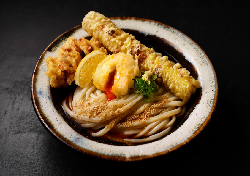 天然大海老天丼 自家製おうどん 白狐 なんばシティ店>